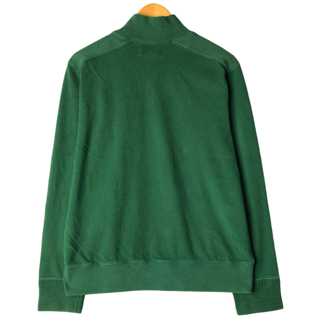 Ralph Lauren POLO by Ralph Lauren Half-button sweatshirt, men's size L cotton green type Vintage Second Hand