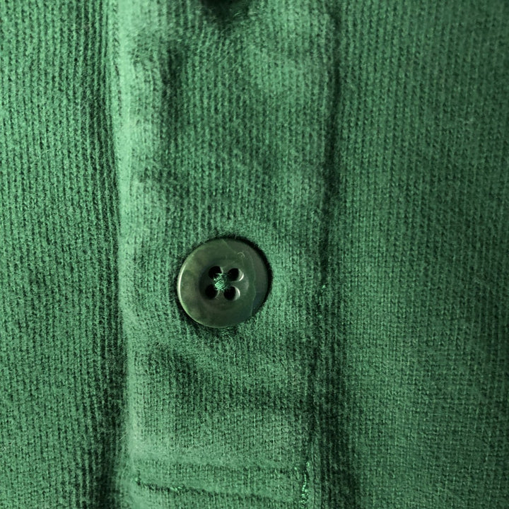 Ralph Lauren POLO by Ralph Lauren Half-button sweatshirt, men's size L cotton green type Vintage Second Hand