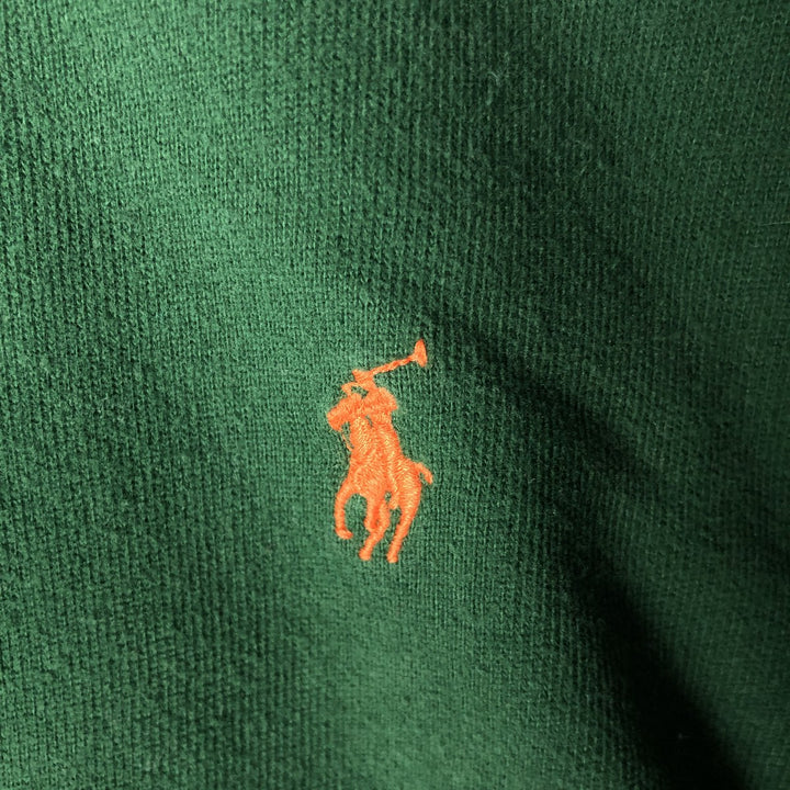 Ralph Lauren POLO by Ralph Lauren Half-button sweatshirt, men's size L cotton green type Vintage Second Hand
