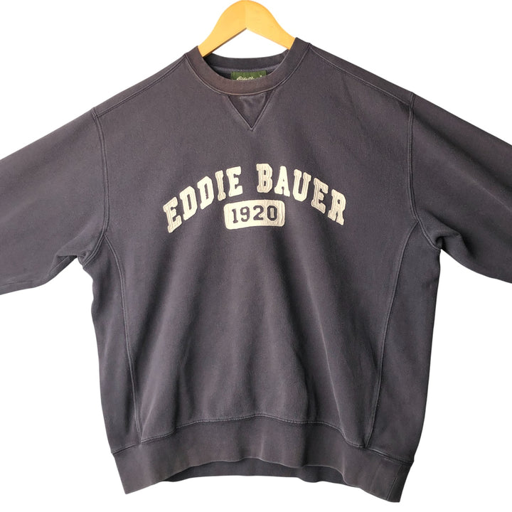 2000'S Eddie Bauer logo sweatshirt, men's size M cotton navy blue type Vintage Second Hand