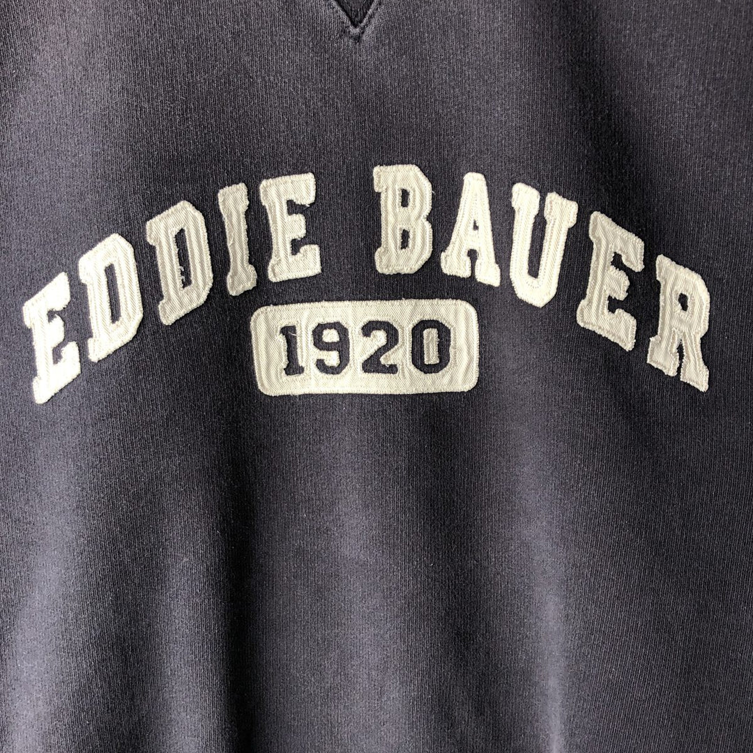 2000'S Eddie Bauer logo sweatshirt, men's size M cotton navy blue type Vintage Second Hand