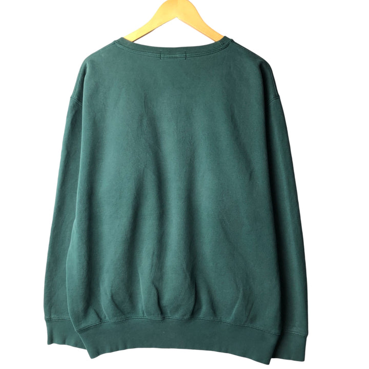 Ralph Lauren POLO by Ralph Lauren One Point Logo Sweatshirt Trainer Men's XL cotton Green type dark green Vintage Second Hand