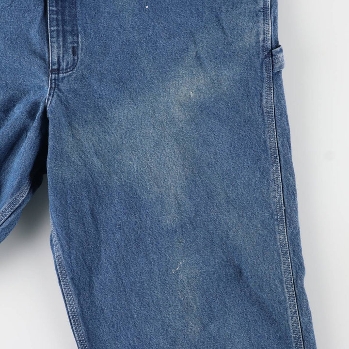 Carhartt Men's Oversized Denim Overalls (Size W44) cotton blue type Vintage Second Hand