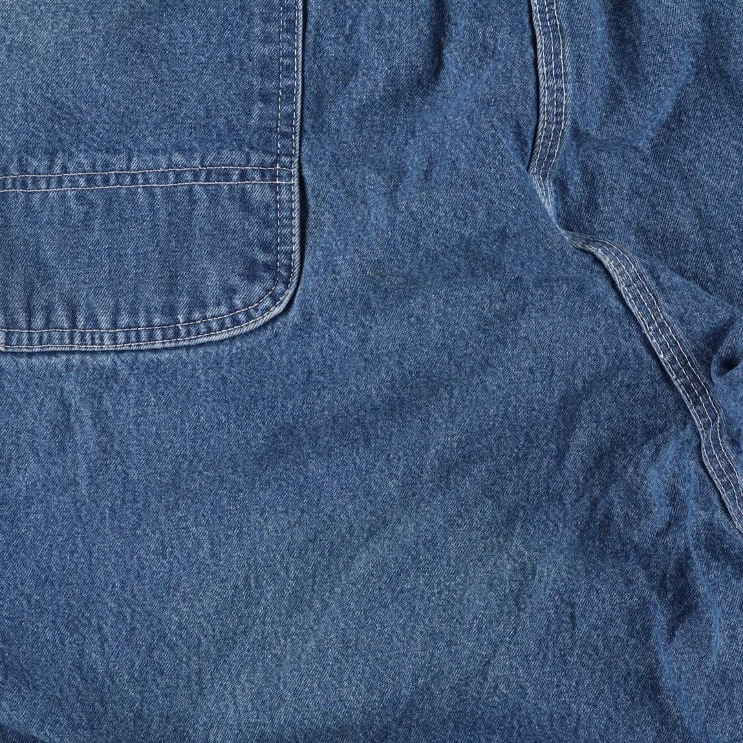 Carhartt Men's Oversized Denim Overalls (Size W44) cotton blue type Vintage Second Hand