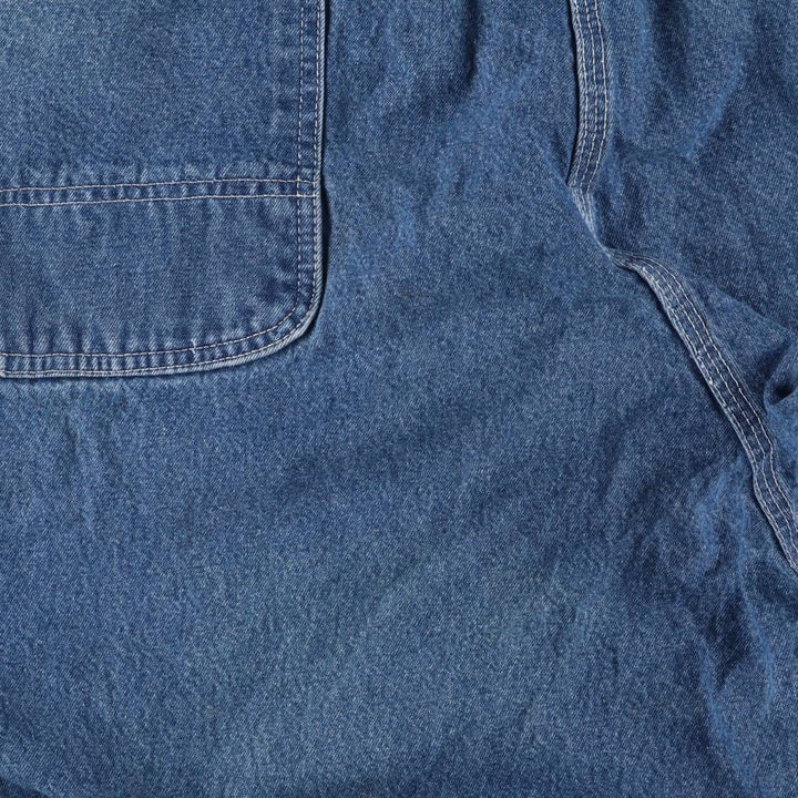 Carhartt Men's Oversized Denim Overalls (Size W44) cotton blue type Vintage Second Hand