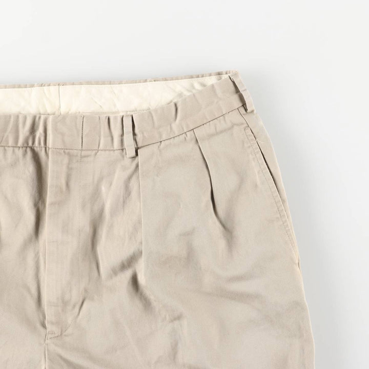 Ralph Lauren POLO by Ralph Lauren Two-pleat Chino Pants for Men, W34 equivalent cotton Beige type Vintage Second Hand