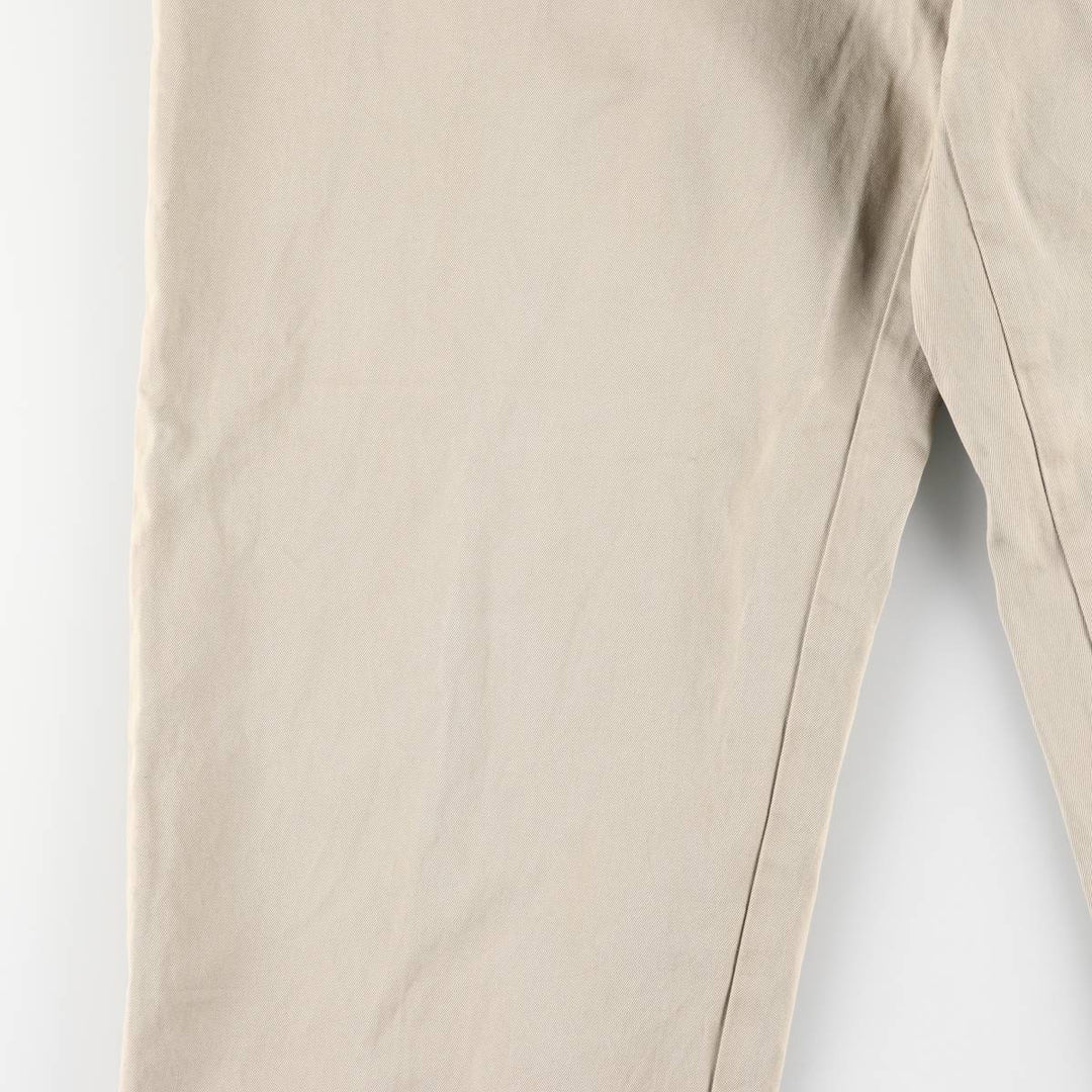 Ralph Lauren POLO by Ralph Lauren Two-pleat Chino Pants for Men, W34 equivalent cotton Beige type Vintage Second Hand