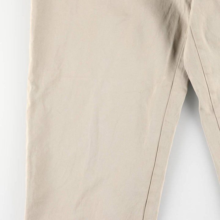 Ralph Lauren POLO by Ralph Lauren Two-pleat Chino Pants for Men, W34 equivalent cotton Beige type Vintage Second Hand
