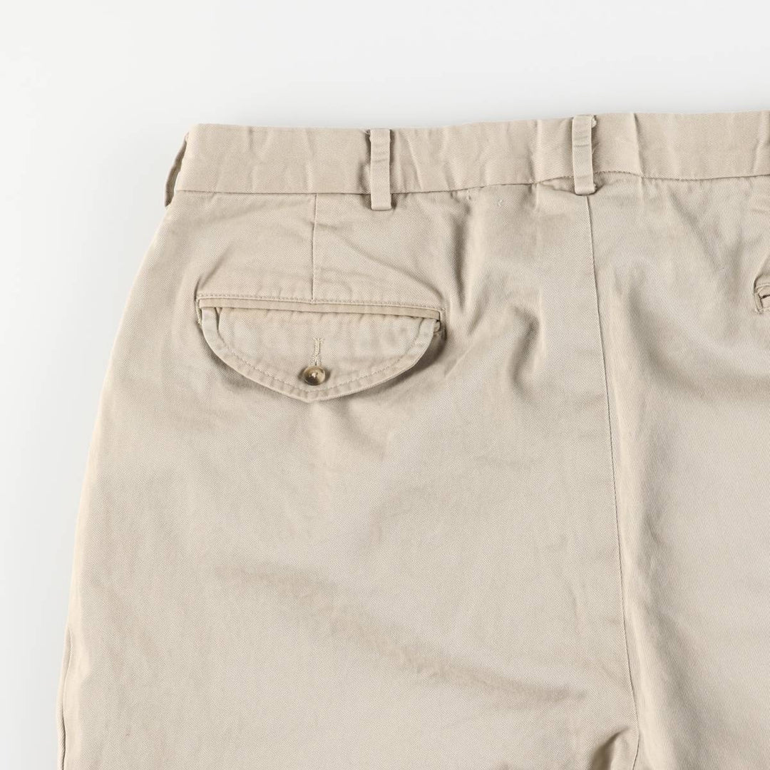 Ralph Lauren POLO by Ralph Lauren Two-pleat Chino Pants for Men, W34 equivalent cotton Beige type Vintage Second Hand