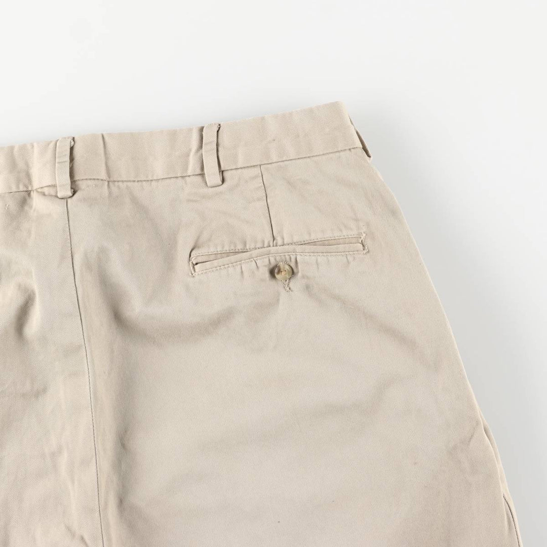 Ralph Lauren POLO by Ralph Lauren Two-pleat Chino Pants for Men, W34 equivalent cotton Beige type Vintage Second Hand