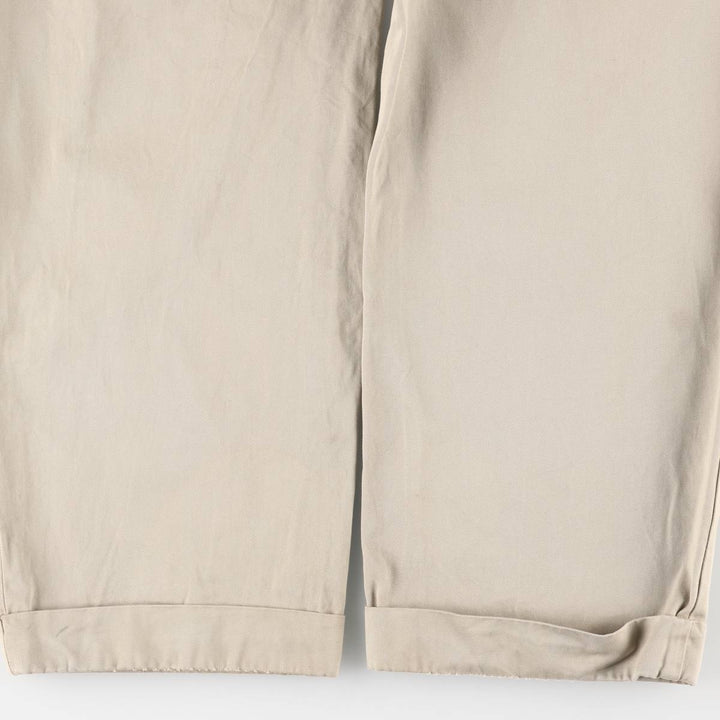 Ralph Lauren POLO by Ralph Lauren Two-pleat Chino Pants for Men, W34 equivalent cotton Beige type Vintage Second Hand