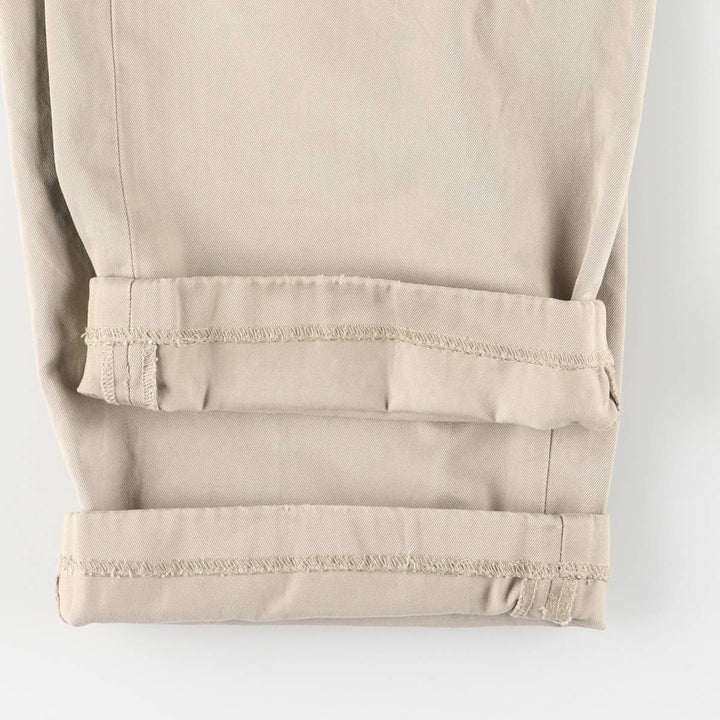 Ralph Lauren POLO by Ralph Lauren Two-pleat Chino Pants for Men, W34 equivalent cotton Beige type Vintage Second Hand