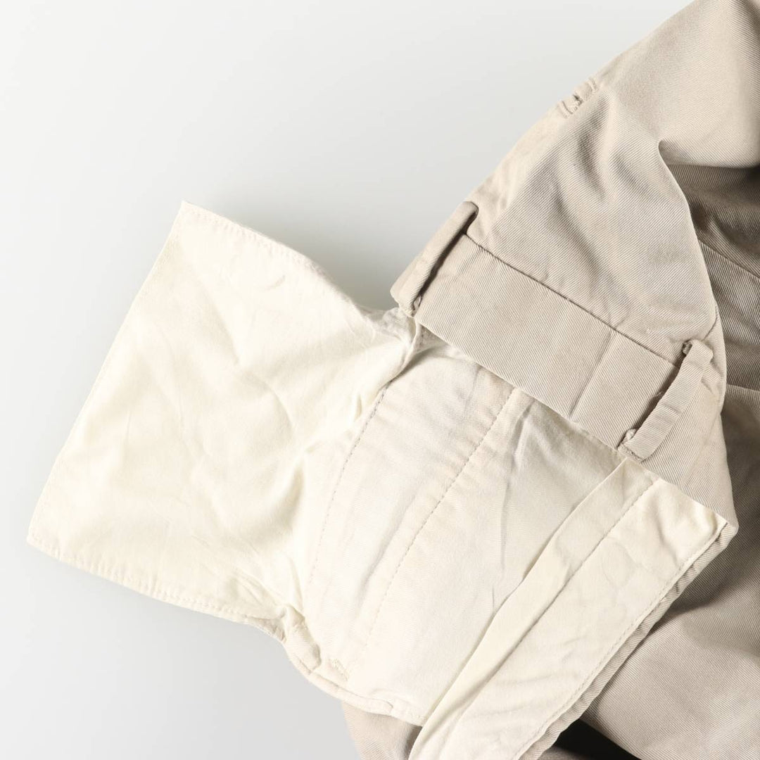 Ralph Lauren POLO by Ralph Lauren Two-pleat Chino Pants for Men, W34 equivalent cotton Beige type Vintage Second Hand