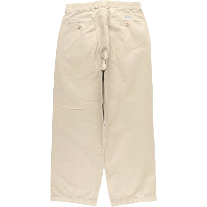 Ralph Lauren Polo Ralph Lauren Two-pleat Chino Pants for Men, W32 equivalent cotton Beige type Vintage Second Hand
