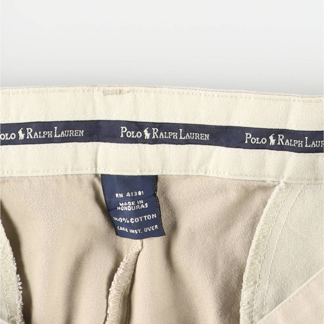 Ralph Lauren Polo Ralph Lauren Two-pleat Chino Pants for Men, W32 equivalent cotton Beige type Vintage Second Hand