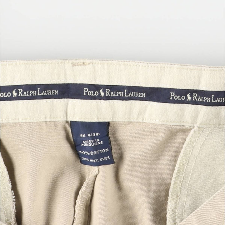 Ralph Lauren Polo Ralph Lauren Two-pleat Chino Pants for Men, W32 equivalent cotton Beige type Vintage Second Hand