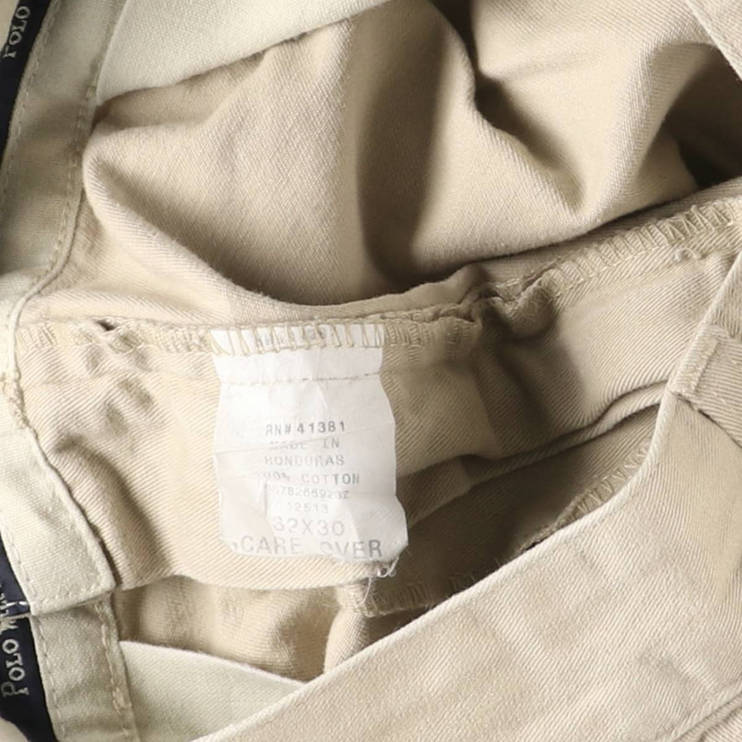 Ralph Lauren Polo Ralph Lauren Two-pleat Chino Pants for Men, W32 equivalent cotton Beige type Vintage Second Hand