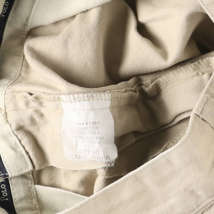 Ralph Lauren Polo Ralph Lauren Two-pleat Chino Pants for Men, W32 equivalent cotton Beige type Vintage Second Hand