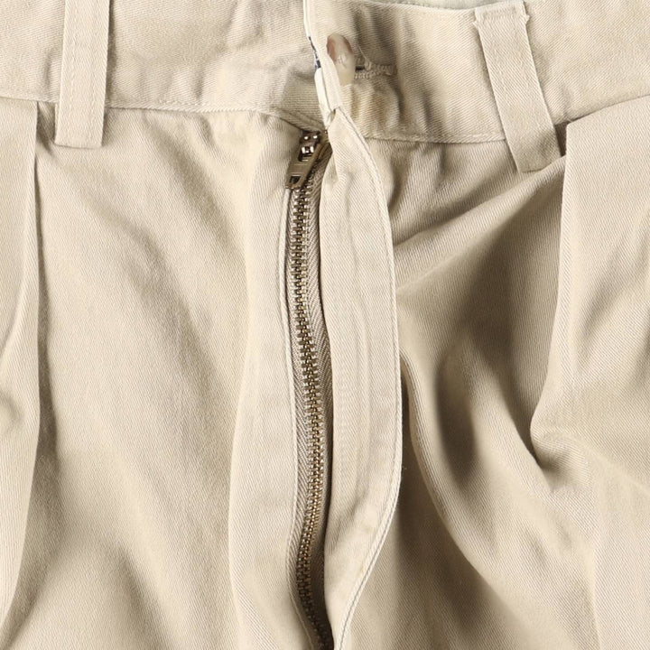 Ralph Lauren Polo Ralph Lauren Two-pleat Chino Pants for Men, W32 equivalent cotton Beige type Vintage Second Hand