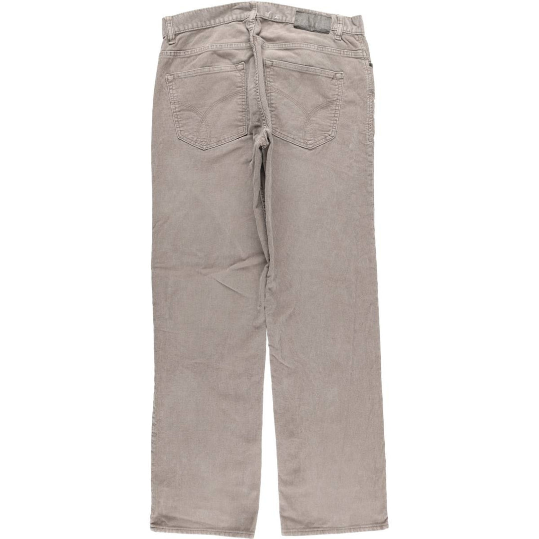 Calvin Klein Jeans corduroy pants, men's size W34 cotton gray type Vintage Second Hand