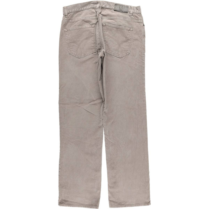 Calvin Klein Jeans corduroy pants, men's size W34 cotton gray type Vintage Second Hand