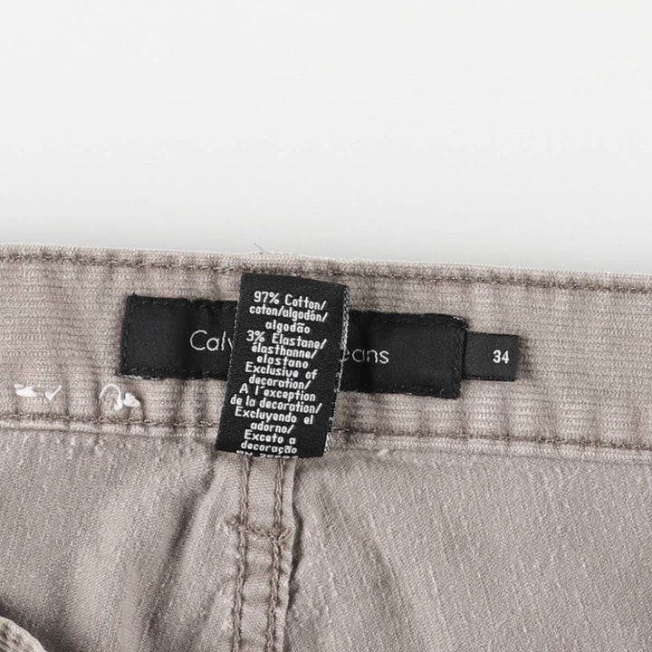 Calvin Klein Jeans corduroy pants, men's size W34 cotton gray type Vintage Second Hand