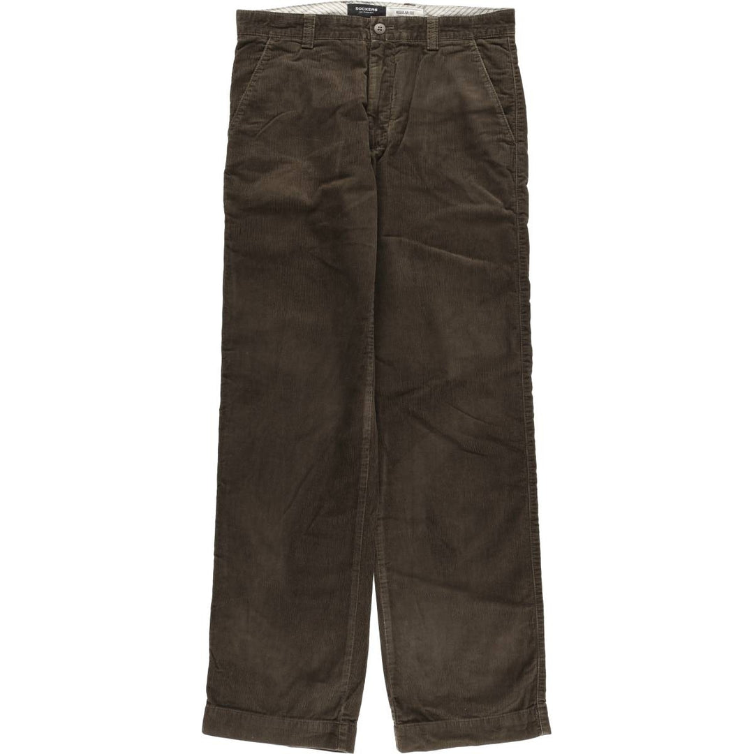 Dockers Two-pleat Corduroy Pants, Men's, Size W32 cotton brown type Vintage Second Hand