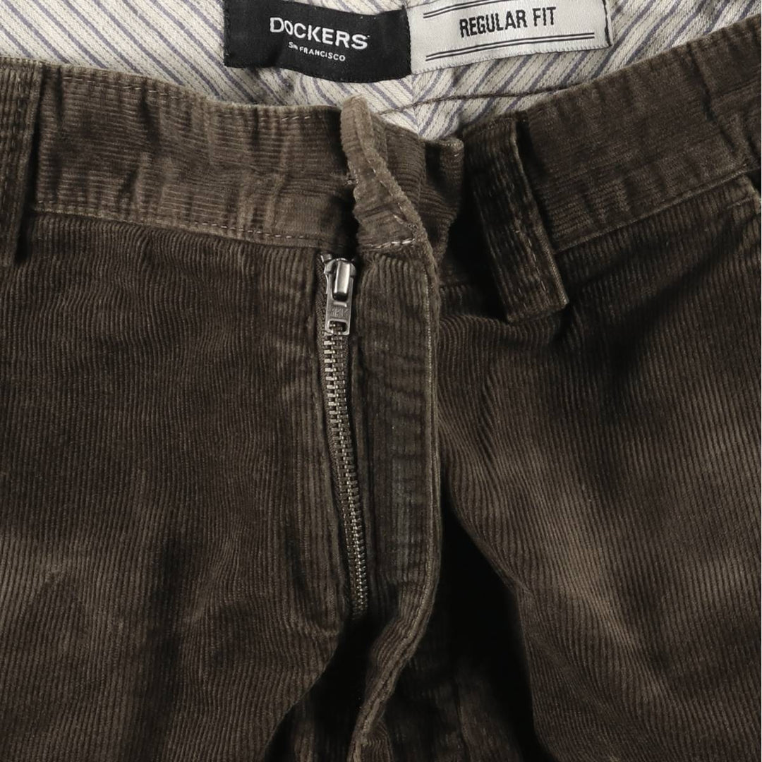 Dockers Two-pleat Corduroy Pants, Men's, Size W32 cotton brown type Vintage Second Hand