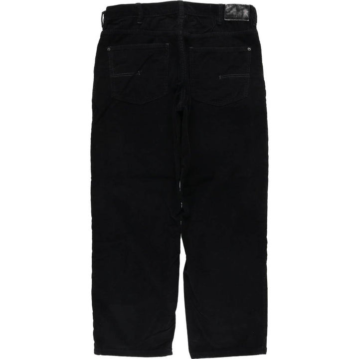 Calvin Klein Jeans Relaxed Straight Corduroy Pants, Men's, Size W35 cotton black type Vintage Second Hand