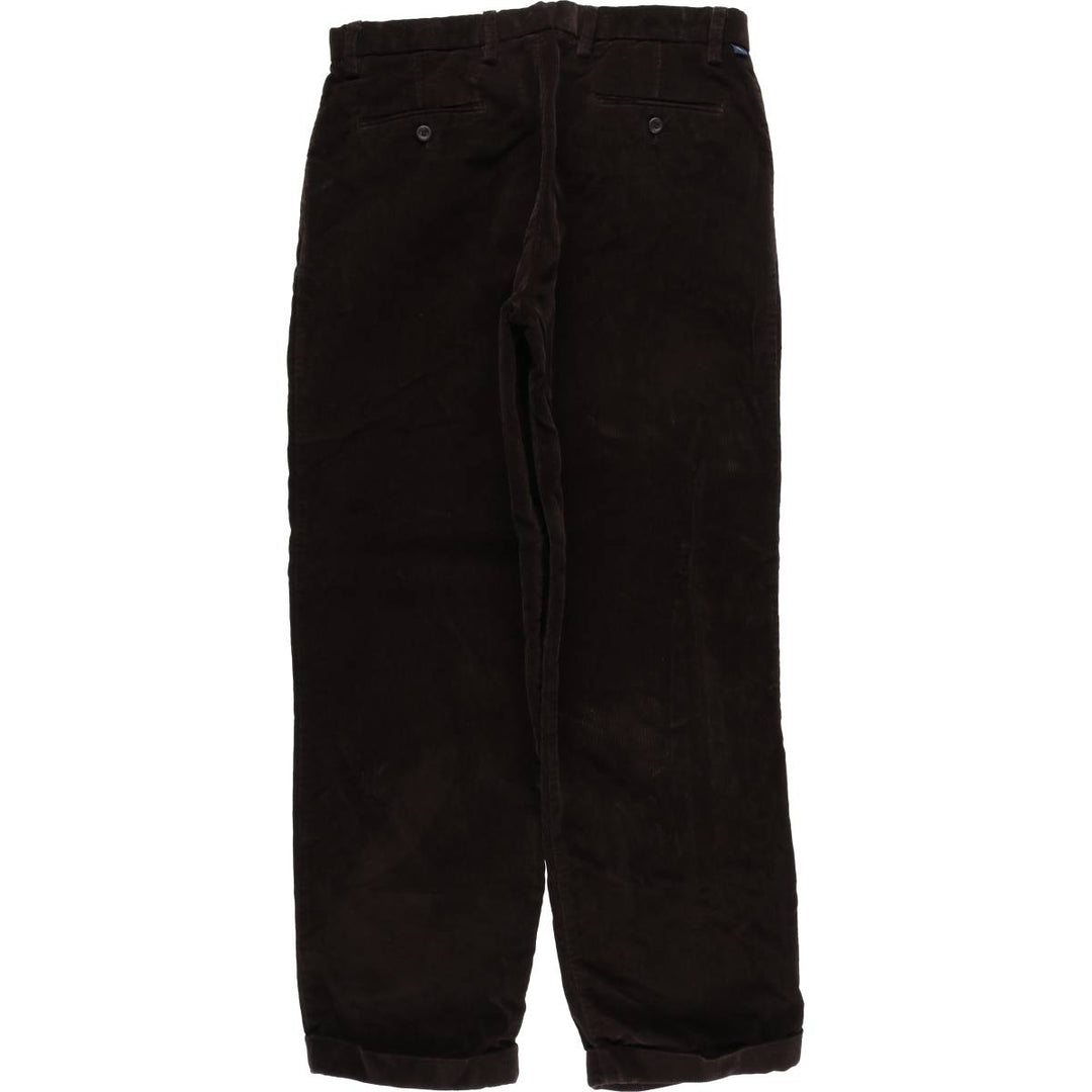 Dockers Pleated Relaxed Fit Two-Pleated Corduroy Pants, Men's, Size W33 cotton brown type Vintage Second Hand