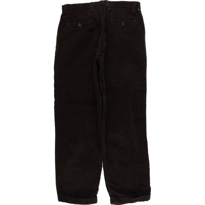 Dockers Pleated Relaxed Fit Two-Pleated Corduroy Pants, Men's, Size W33 cotton brown type Vintage Second Hand