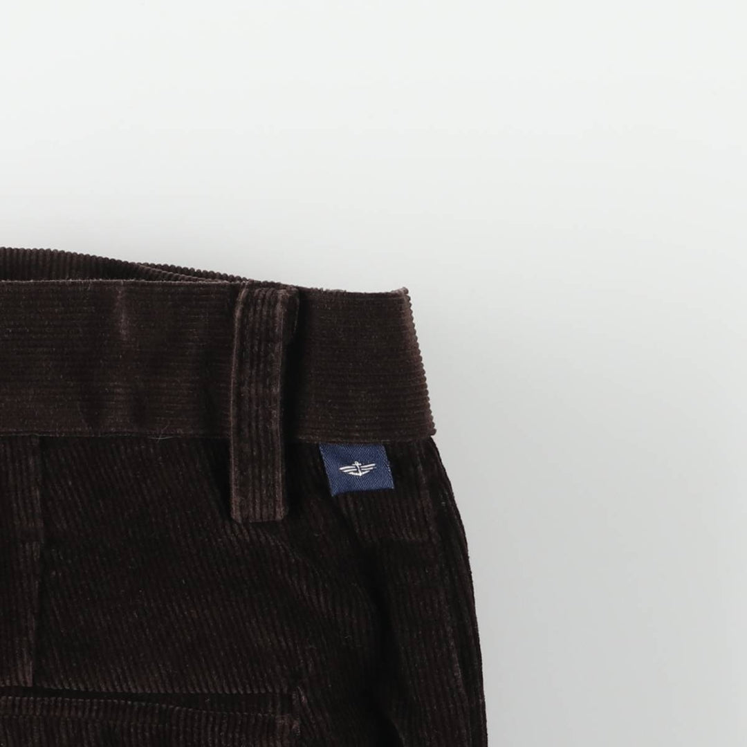 Dockers Pleated Relaxed Fit Two-Pleated Corduroy Pants, Men's, Size W33 cotton brown type Vintage Second Hand