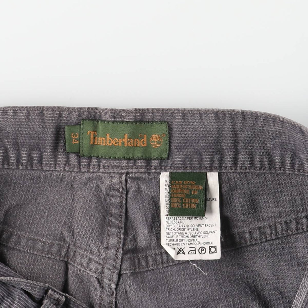 Vintage 90s-00'S Timberland corduroy pants, men's size W32. cotton Charcoal Vintage Second Hand