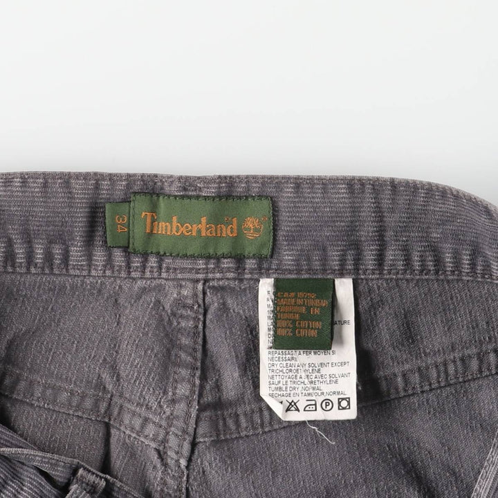 Vintage 90s-00'S Timberland corduroy pants, men's size W32. cotton Charcoal Vintage Second Hand