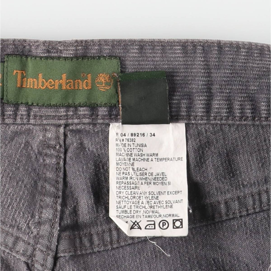 Vintage 90s-00'S Timberland corduroy pants, men's size W32. cotton Charcoal Vintage Second Hand