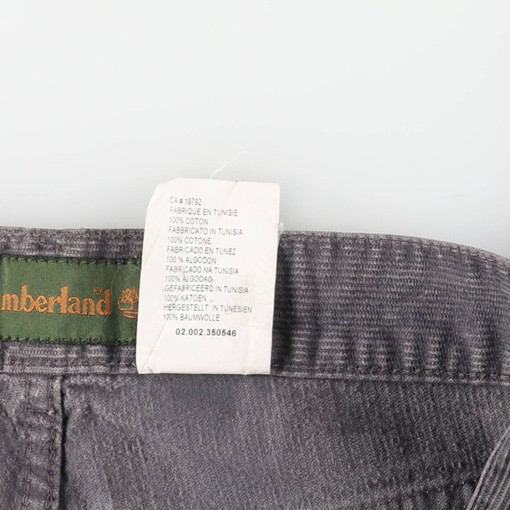 Vintage 90s-00'S Timberland corduroy pants, men's size W32. cotton Charcoal Vintage Second Hand