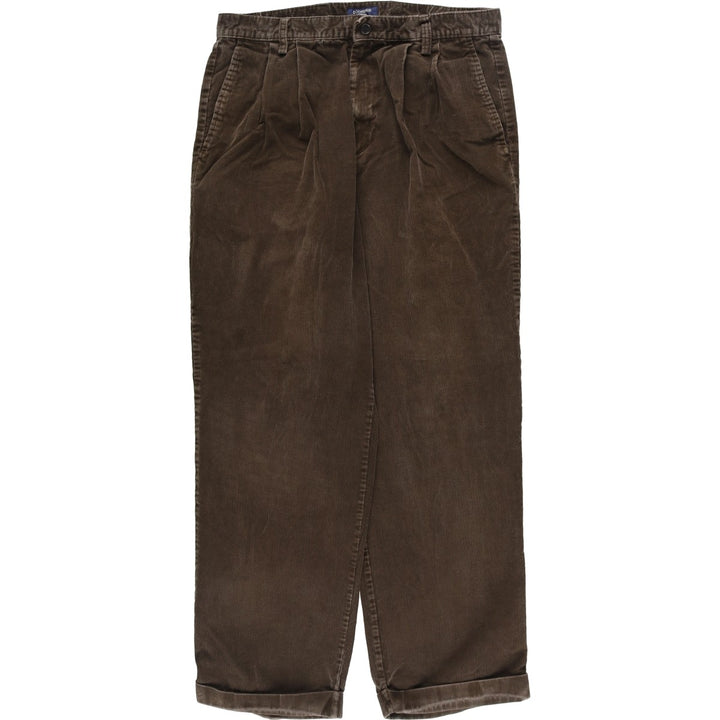 Dockers Two-pleat Corduroy Pants, Men's, Size W32 cotton brown type Vintage Second Hand