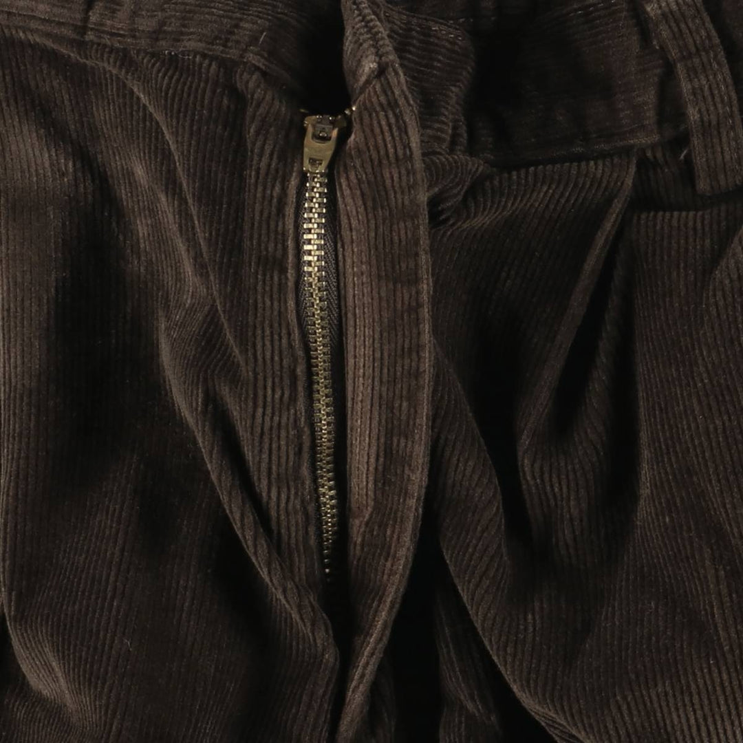 2000'S Dockers Pleated Relaxed Fit Two-Pleated Corduroy Pants, Men's, Size W30 cotton brown type Vintage Second Hand