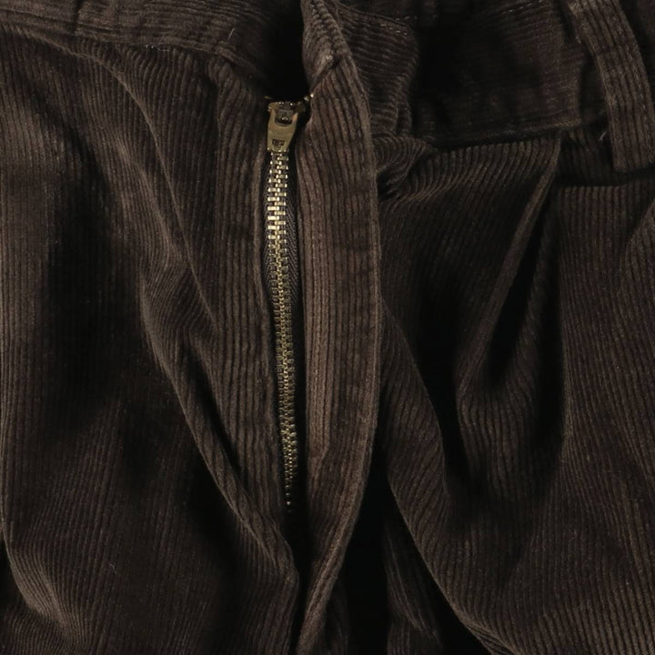 2000'S Dockers Pleated Relaxed Fit Two-Pleated Corduroy Pants, Men's, Size W30 cotton brown type Vintage Second Hand