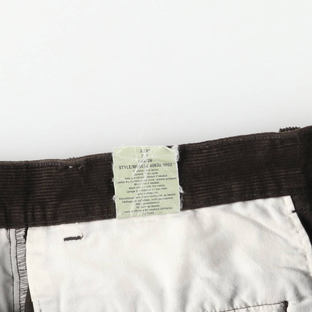 Dockers Corduroy Pants Men's Size 36 cotton brown type Vintage Second Hand