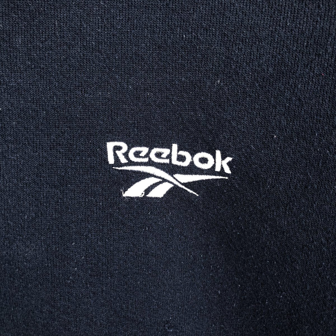 2000s~ Reebok One-Point Logo Sweatshirt, Made in USA, Men's Size L cotton navy blue type Vintage Second Hand
