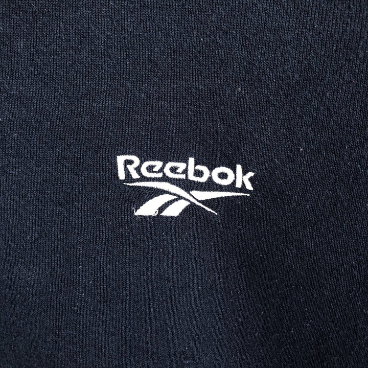 2000s~ Reebok One-Point Logo Sweatshirt, Made in USA, Men's Size L cotton navy blue type Vintage Second Hand
