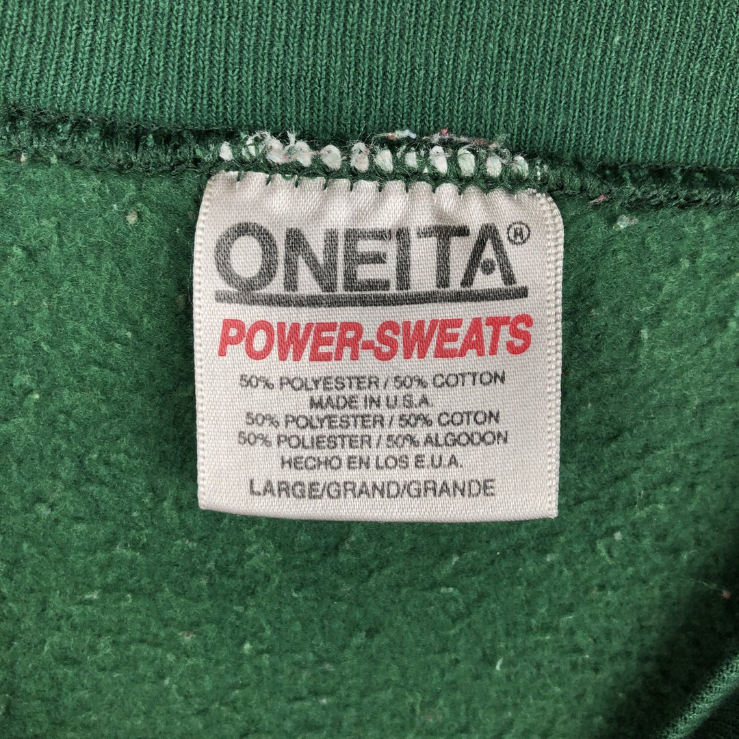 Vintage 90'S Oneta NFL Green Bay Packers Print Sweatshirt, Made in USA, Men's Size L cotton Green type dark green Vintage Second Hand