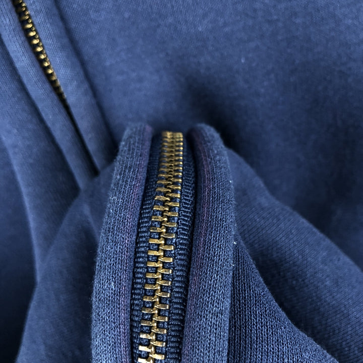 Carhartt Sweat Full Zip Hoodie Men's XL cotton navy blue type Vintage Second Hand