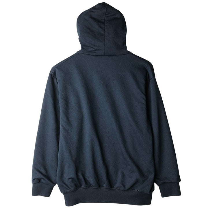 Men's full-zip sweatshirt XL polyester navy blue type Vintage Second Hand