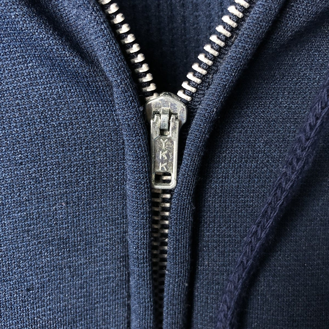 Men's full-zip sweatshirt XL polyester navy blue type Vintage Second Hand