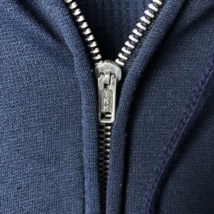 Men's full-zip sweatshirt XL polyester navy blue type Vintage Second Hand