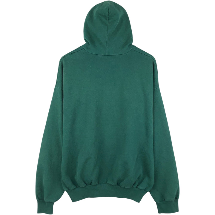 Hanes Full Zip Sweatshirt, Men's XL cotton Green type dark green Vintage Second Hand