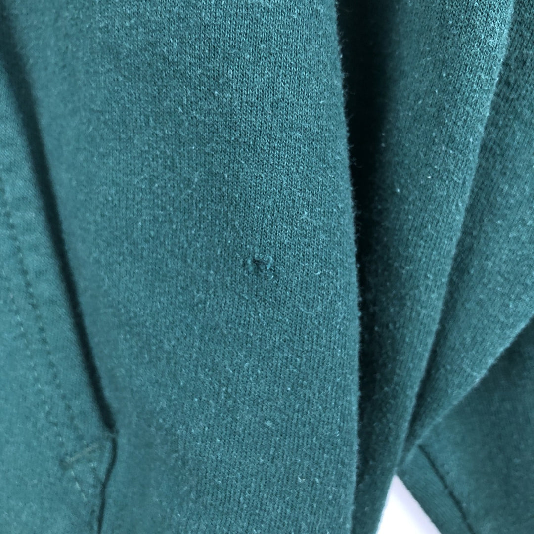 Hanes Full Zip Sweatshirt, Men's XL cotton Green type dark green Vintage Second Hand