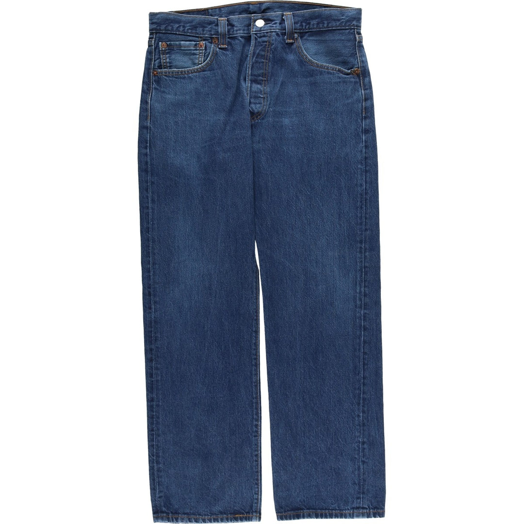 Levi's 501 Euro model straight denim pants for men, size W34 cotton blue type Vintage Second Hand